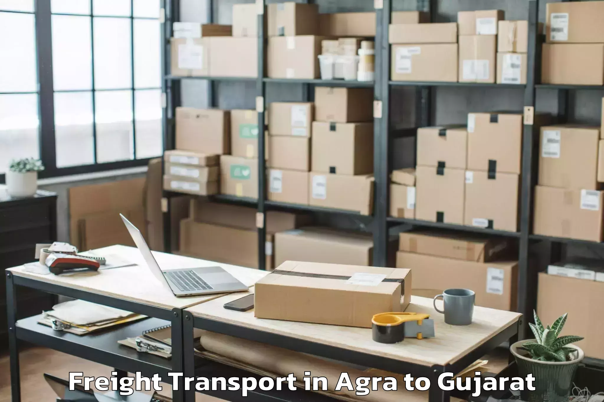 Agra to Bhanvad Freight Transport